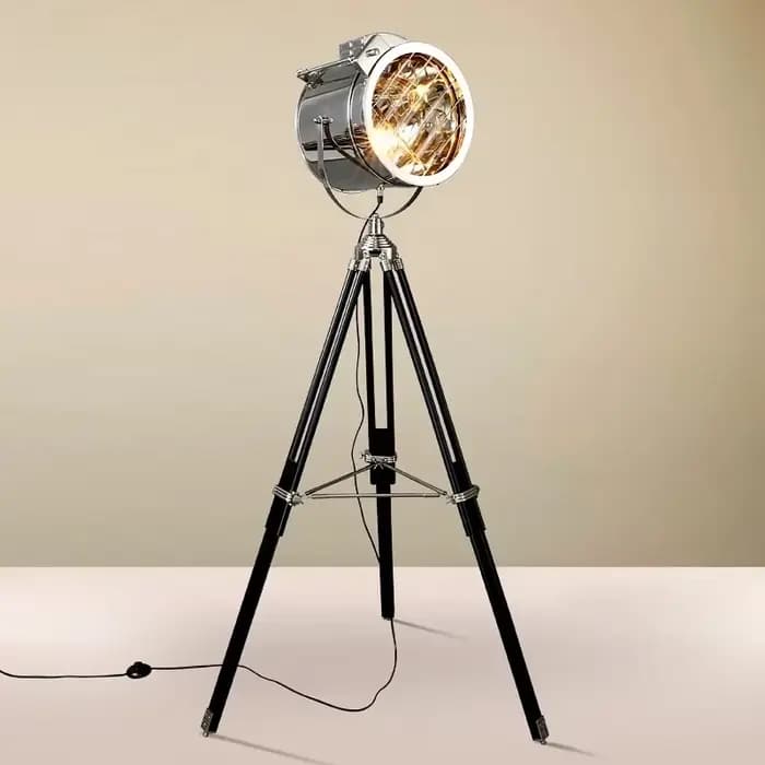 Nordique Bauhaus rétro lampes sur pied Studio trépied lampadaire industrie or noir lampadaires étude chevet salon lumière