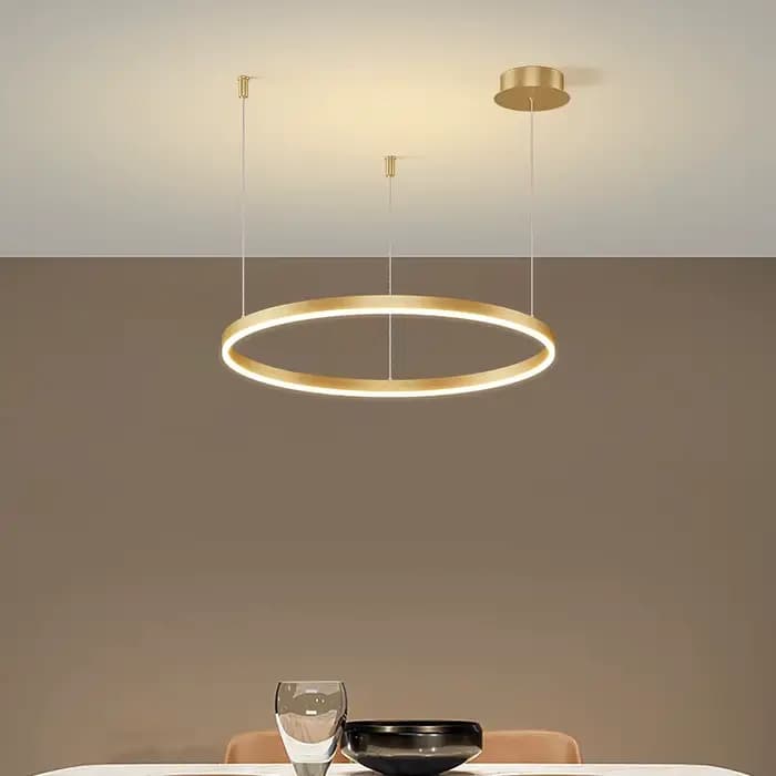 Plafond moderne à LEDs lustre anneau circulaire élégant pour salon chambre salle à manger éclairage intérieur-decoration
