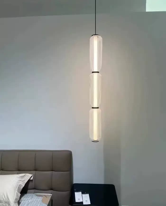Lustre en verre postmoderne, style rétro américain, luxe, pour salon, salle à manger, escalier, décoration intérieure, éclairage