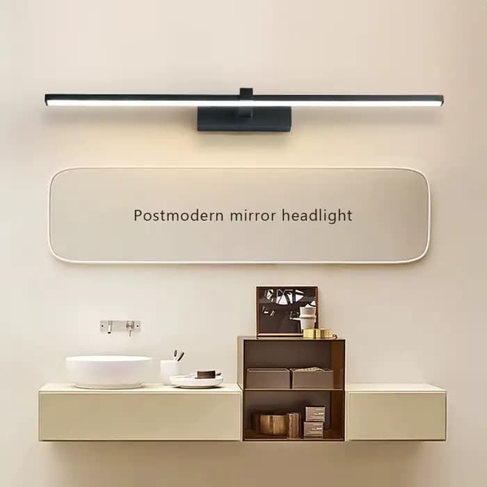Applique murale LED moderne pour salle de bain, luminaire mural à trois couleurs, lampe de miroir de salle de bain en aluminium, éclairage de maquillage