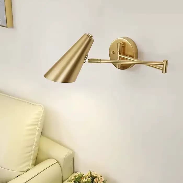 Lampes murales LED à bras long pivotant réglable moderne lecture interne applique murale rétractable pliante interrupteur de chevet domestique lumière de décoration