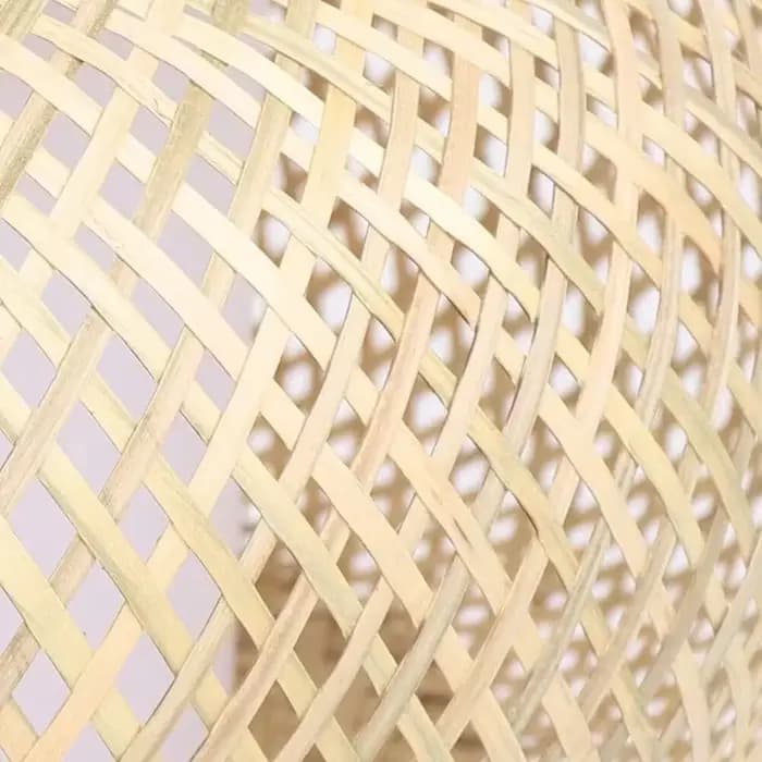 Suspension en bambou Vintage lustre fait à la main tissé éclairage suspendu pour cuisine île ferme salle à manger plafonnier