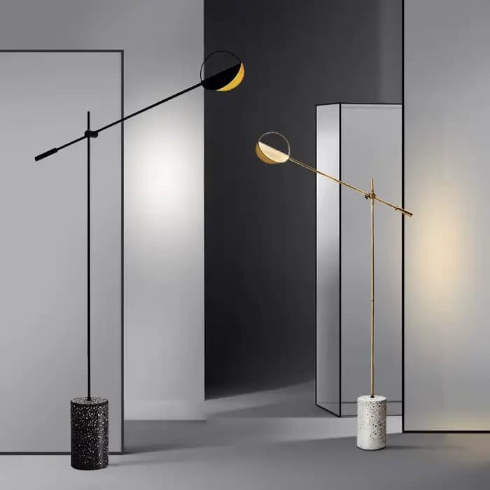Lampadaire nordique post-moderne de luxe haut de gamme design chambre à coucher décoration simple salon canapé lampe sur pied latérale