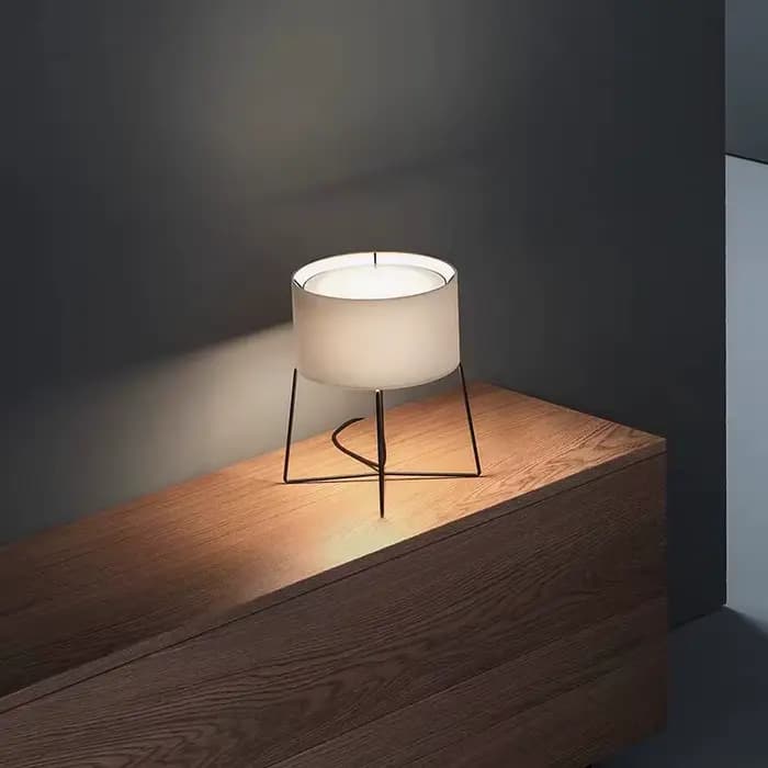 Lampe sur pied design LED Wabi Sabi en tissu pour salon, chambre, bureau, lampe d'ambiance créative pour coin artistique