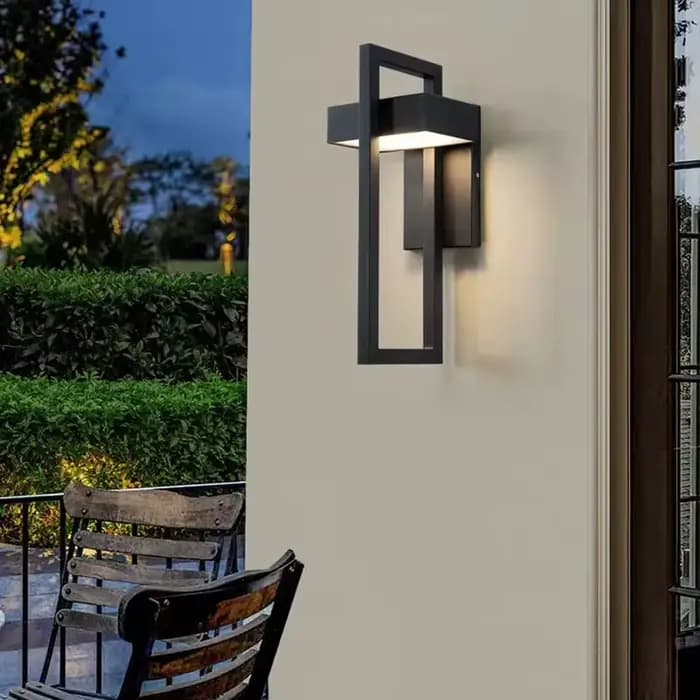 Applique Murale LED en Acier Inoxydable, Imperméable Conforme à la Norme IP65, Design Moderne et Simple, Éclairage d'Extérieur, Idéal pour une Villa, une Cour ou un Porche