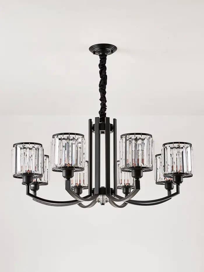 Lustre en cristal LED de style américain, luxe léger, décoration intérieure, chambres principales et d'invités, chambres à coucher, salles à manger, luminaires