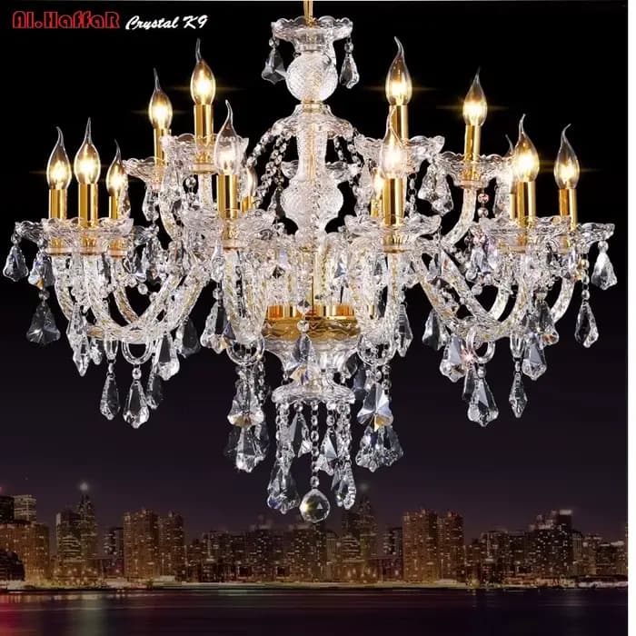 Lustre en cristal moderne style Tiffany pour salon décoration intérieure éclairage suspendu haute qualité occasions spéciales