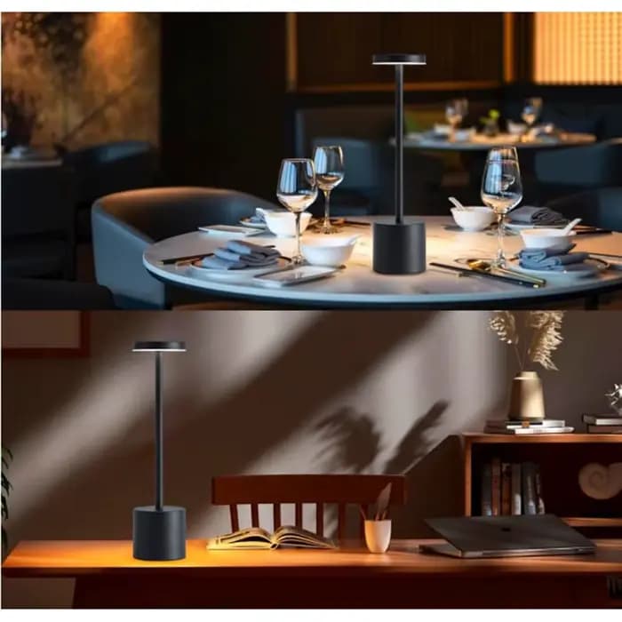 Lampes de Table tactiles LED sans fil portables lampe de bureau Rechargeable 3 couleurs réglable chevet lumière ambiante créative pour la décoration de la pièce