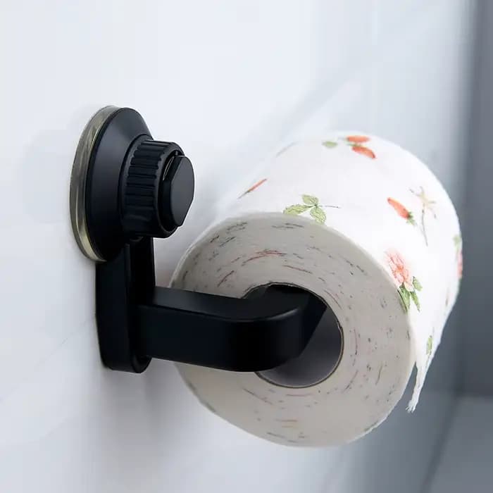 Porte-rouleau de papier de salle de bains, sans poinçonnage, mural avec ventouse, distributeur de rouleaux de serviettes pour toilettes et cuisine, Adsorption sous vide
