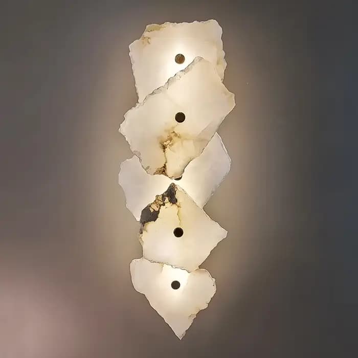Applique murale en marbre naturel, éclairage de luxe, pour chambre à coucher, salon, salle à manger, décoration murale, Design artistique moderne, éclairage de décoration pour la maison