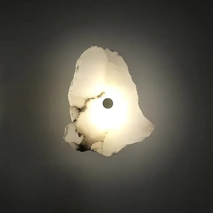 Applique murale en marbre naturel, éclairage de luxe, pour chambre à coucher, salon, salle à manger, décoration murale, Design artistique moderne, éclairage de décoration pour la maison