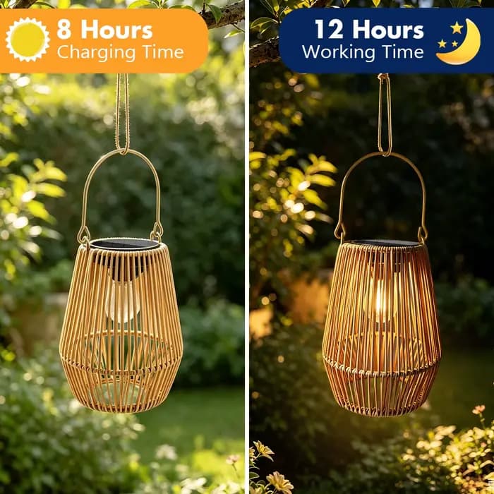 Lanternes solaires, lanternes solaires d'extérieur, lampes solaires suspendues, lumières solaires d'extérieur imperméables, décoration bohème pour gazebo, lampes de table pour extérieur, patio