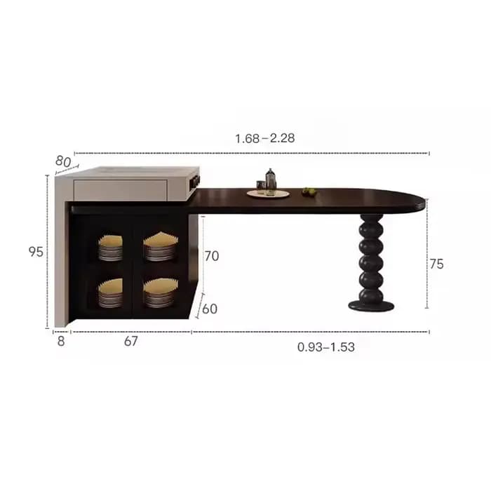 Îlot de Cuisine élégant de luxe, classique, Unique, esthétique, Design d'îlot de Cuisine Premium, Meuble de Cuisine exquis