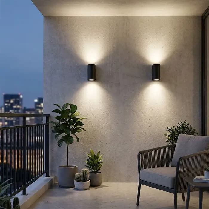 Applique murale LED extérieure 5W 10W GU10, éclairage bidirectionnel, étanche, pour jardin, villa, cour, porche