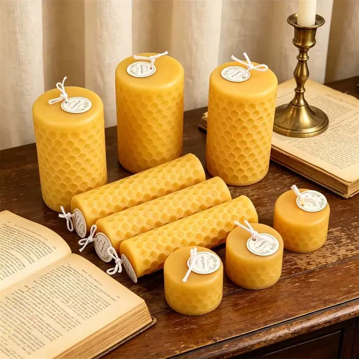 Moule en silicone en forme de cylindre alvéolé pour bougies DIY, moule à pilier en forme de ruche pour bougies d'aromathérapie, moule en plâtre pour décoration intérieure et cadeaux faits main