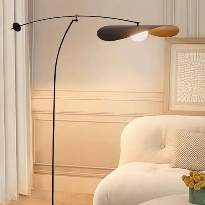 Lampe LED autoportante à long bras réglable en fer, design moderne et créatif, luminaire décoratif d'intérieur, idéal pour un salon, une chambre à coucher ou une lecture