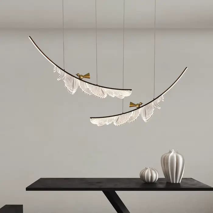 Lustre au Design moderne, Luminaire de plafond, Luminaire décoratif d'intérieur, idéal pour un salon, une salle à manger ou une chambre à coucher