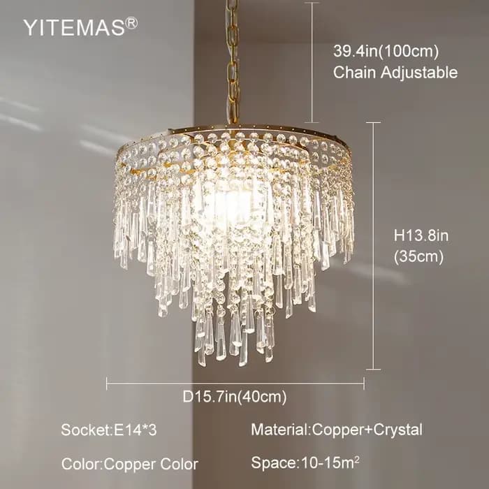 Salle à manger lustre en cristal éclairage dans la cuisine chambre entrée lustre suspendu or dans l'escalier gland lumières élégantes