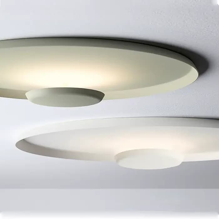Plafonnier LED Circulaire au Design Nordique Moderne, Luminaire Décoratif d'Nik, Idéal pour une Chambre à Coucher, un Bureau ou un Couloir