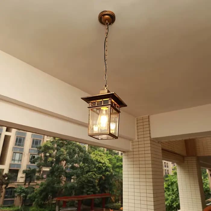Lampes suspendues rétro étanches pour l'extérieur, lampes européennes, lampes à cadre de raisin, rétro, balcon, couloir, allée, loft, restaurant, luminaire
