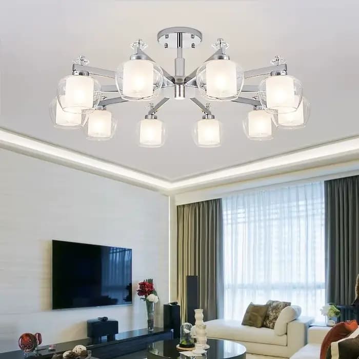 Lustre LED moderne de luxe pour table à manger, lampe suspendue pour bureau, lampe de décoration intérieure, luminaire suspendu pour salon, éclairage à intensité variable