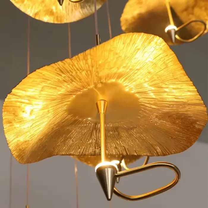 Plafonnier au Design Nordique Moderne en Cuivre, Luminaire Décoratif d'Nik, Idéal pour un Loft, un Salon ou des Escaliers