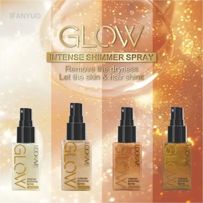 Spray d'huile scintillante nacrée, brillant durable, Contour du Bronze doré, éclaircissant pour le visage et le corps, surligneur liquide scintillant