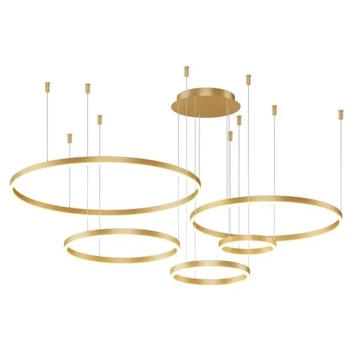 Plafond moderne à LEDs lustre anneau circulaire lustre salon chambre salle à manger éclairage maison éclairage intérieur décor lustre