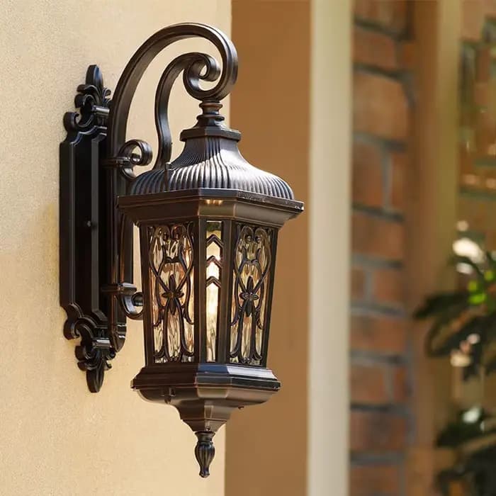 Appliques murales extérieures rétro Europe luxe Villa applique lampe étanche extérieur jardin éclairage cour couloir porche Luminaire