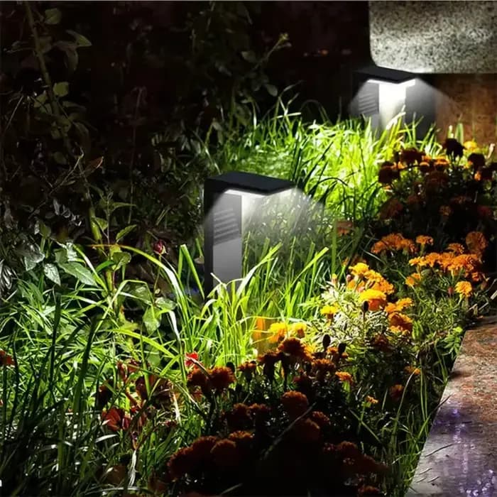 Lampes solaires modernes ménage jardin étanche IP65 extérieur borne solaire LED lampe de pelouse éclairage cour décoration lumières