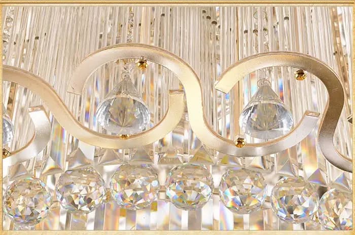 Plafonnier LED en Clip localité au Design Moderne de Luxe, Luminaire Décoratif de Plafond, Idéal pour un Salon
