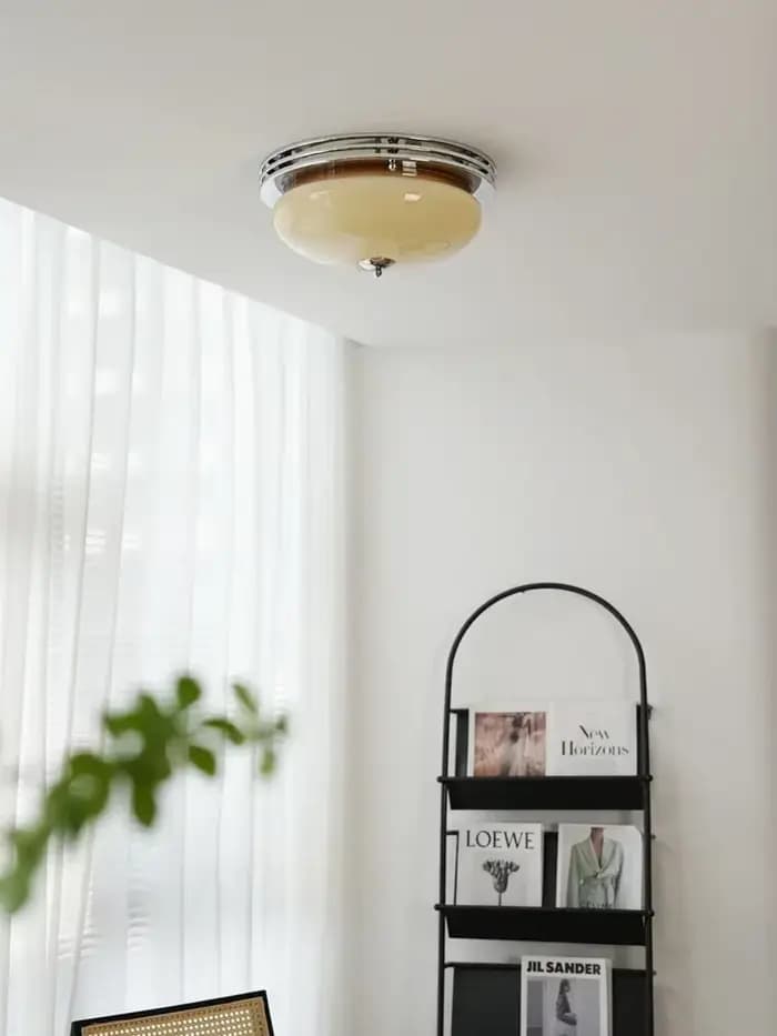 Lampes de plafond en verre Bauhaus style moderne français pour balcon chambre salon et autres pièces d'intérieur