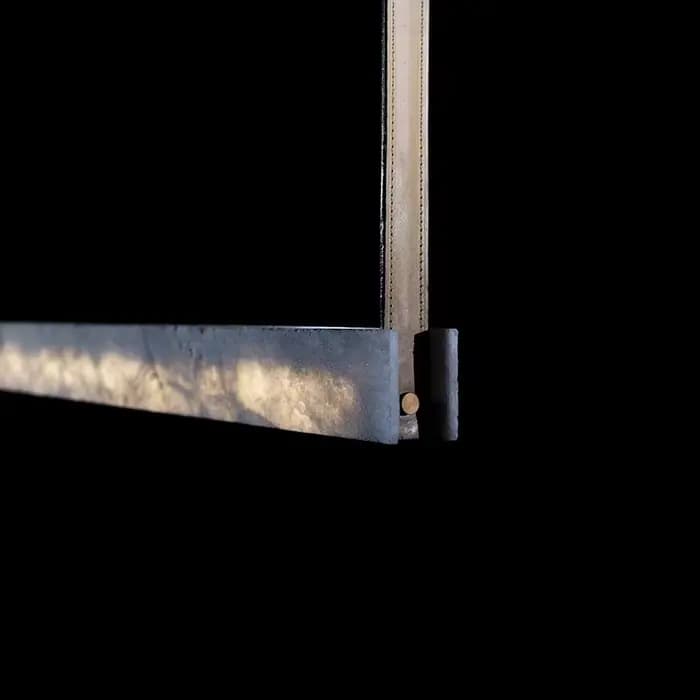 Lustre LED en marbre imité haut de gamme, lustre de salle à manger minimaliste moderne, suspension de luxe, décoration d'art long, exposition