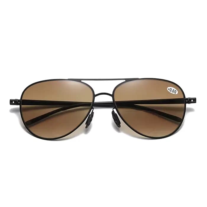 Lunettes de lecture double lumière pour hommes, lunettes presbytes polyvalentes, lunettes de soleil à la mode, visualisation de loin et de près, dernière tendance