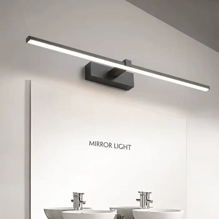 Applique murale LED moderne pour salle de bain, luminaire mural à trois couleurs, lampe de miroir de salle de bain en aluminium, éclairage de maquillage