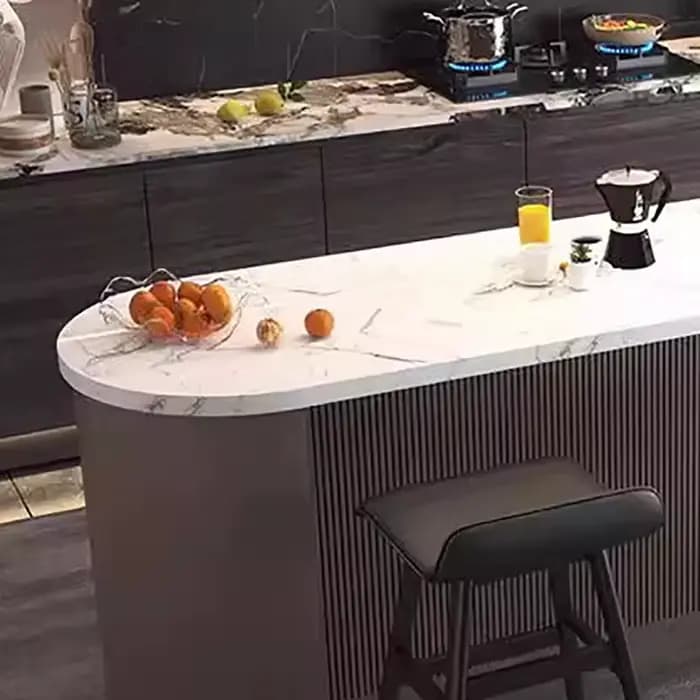 Îles De cuisine au Design minimaliste, esthétique classique, îles De cuisine tendance, meubles italiens Vintage