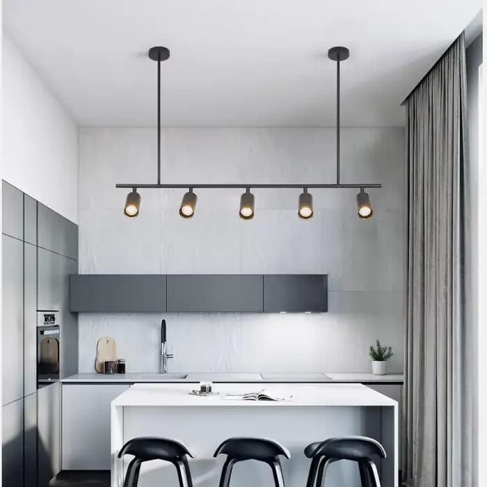Plafonnier LED au design post-moderne, disponible en noir et en or, luminaire décoratif de plafond, idéal pour une cuisine, une salle à manger, une chambre à coucher, un bar ou un restaurant
