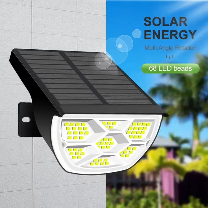 72/68 LED lumières de paysage solaire extérieure IP65 lumière solaire étanche avec 3 Modes projecteur de jardin solaire pour cour pelouse passerelle