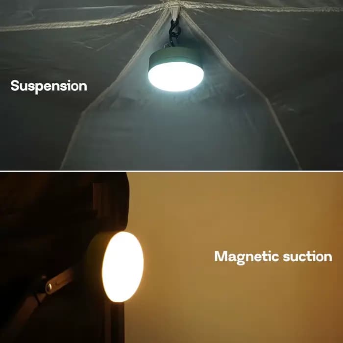MOSLIGHTING extérieur LED Camping lumière 4 Modes MiNi Portable accrocher tente lampe USB Rechargeable Portable étanche lumière de secours