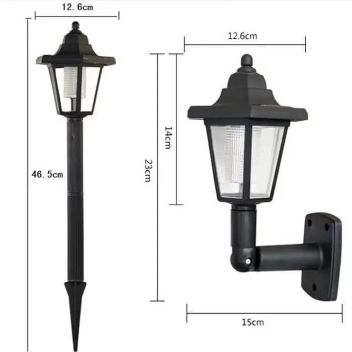 Lampes de jardin extérieures lampadaire solaire éclairages applique murale LED pour l'éclairage extérieur jardins décoration Led extérieur