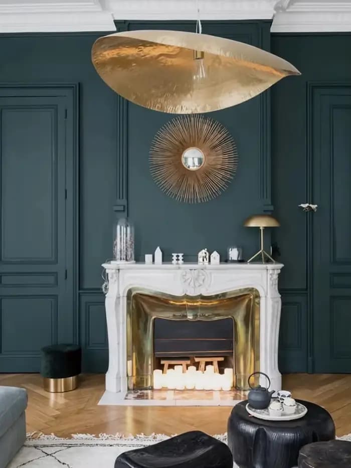 Lampe suspendue en cuivre feuilles de lotus LED Lxuruy lustre moderne salon grande plafond lustre cottage escalier luminaire occasion spéciale