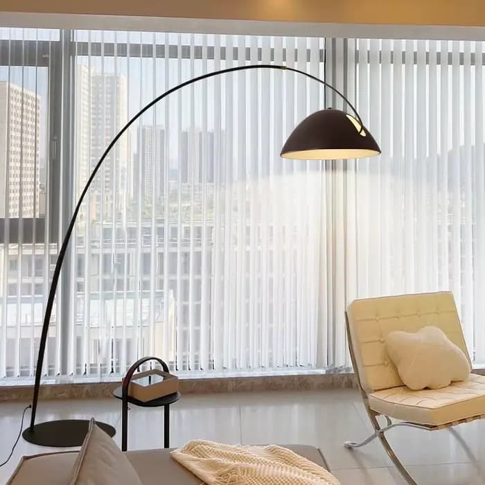 Lampe autoportante sur pied, luminaire décoratif d'intérieur, idéal pour une chambre à coucher, une table de chevet ou un canapé