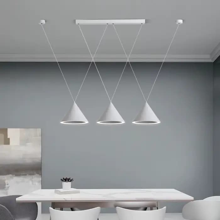 Lampe à pendentif LED moderne minimaliste îlot de cuisine suspension pour salon salon Bar boutique décor Table à manger suspension