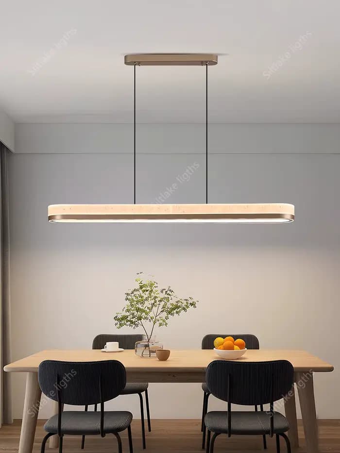 Style nordique restaurant design simple lustre toit lustre cuisine lumière table à manger lumière LED lustre décoratif