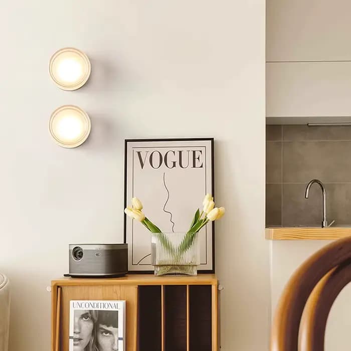 Applique murale LED nordique design petites appliques murales chevet chambre décor lumière salon hôtel allée fumée gris luminaire