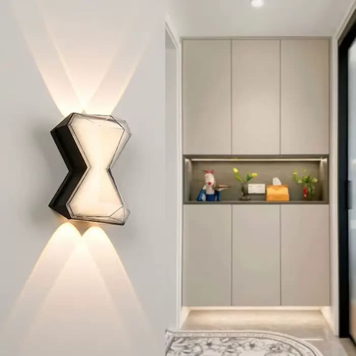 Kit de logement de lampe murale extérieure à LED, lumière créative moderne et minimaliste pour hôtel, parc, chambre à coucher, couloir