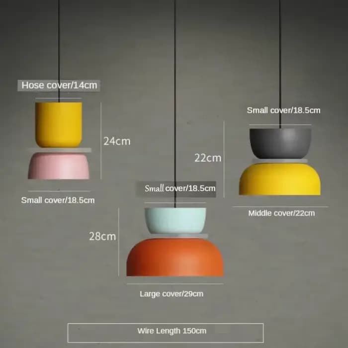 Lampe suspendue de luxe nordique, moderne et simple, style Macaron, pour salon, bureau, salle à manger, chevet, éclairage de décoration de chambre