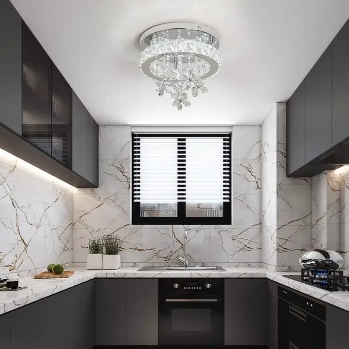 Plafonnier LED en Clip de Luxe, Luminaire Décoratif d'Nik, Idéal pour un Salon, une Salle à Manger, un Couloir ou des Escaliers