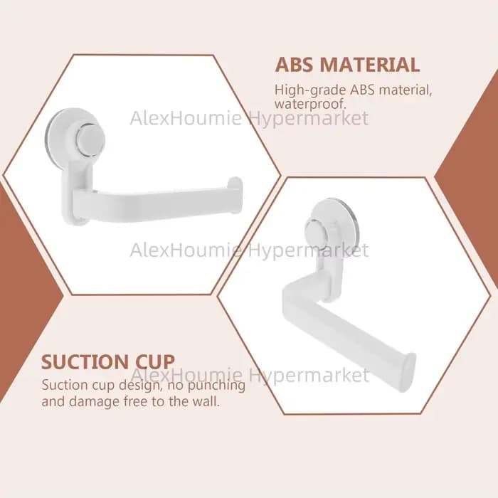 Ventouse porte-papier hygiénique support mural pour salle de bain Durable sans perceuse ventouse rouleau de papier cintre avec supports à Surface lisse