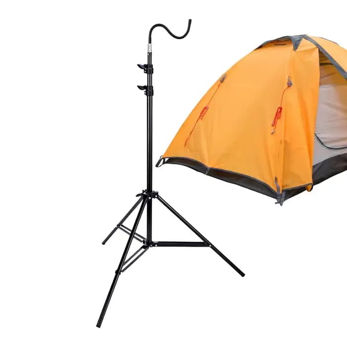 Trépied pliable télescopique de 2 m, support de lampe de sol en aluminium léger réglable, accessoires de camping en plein air